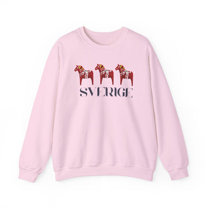 Sverige Red Horses Crewneck Sweatshirt