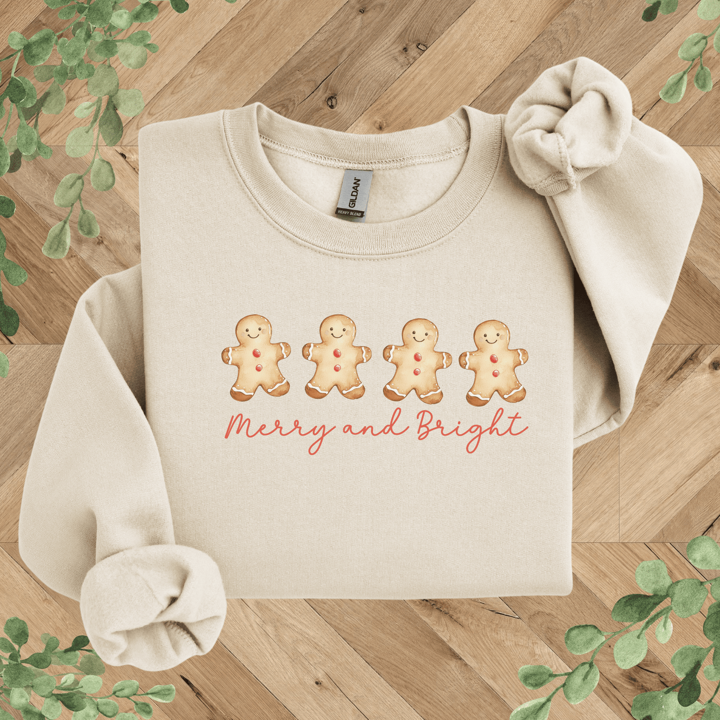 Merry + Bright Gingerbread Sweatshirt