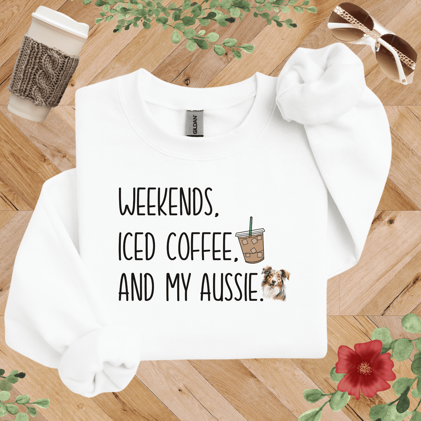 Weekends, Iced Coffee, and My Aussie Sweatshirt