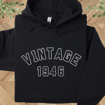Vintage 1946 Hoodie – 80th Birthday Gift – Limited Edition 1946 Sweatshirt