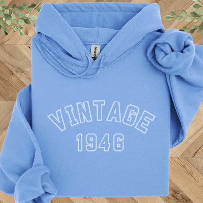 Vintage 1946 Hoodie – 80th Birthday Gift – Limited Edition 1946 Sweatshirt