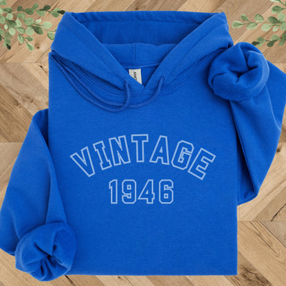Vintage 1946 Hoodie – 80th Birthday Gift – Limited Edition 1946 Sweatshirt