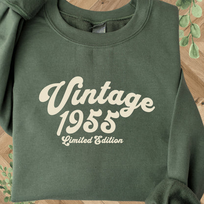 Vintage 1955 Birthday Sweatshirt