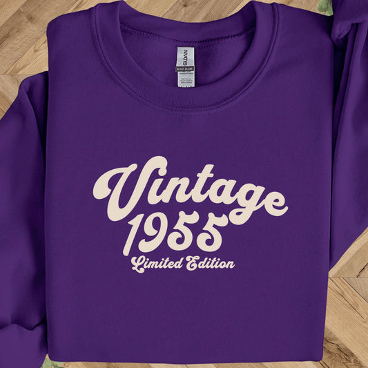 Vintage 1955 Birthday Sweatshirt