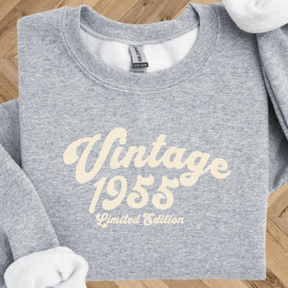Vintage 1955 Birthday Sweatshirt